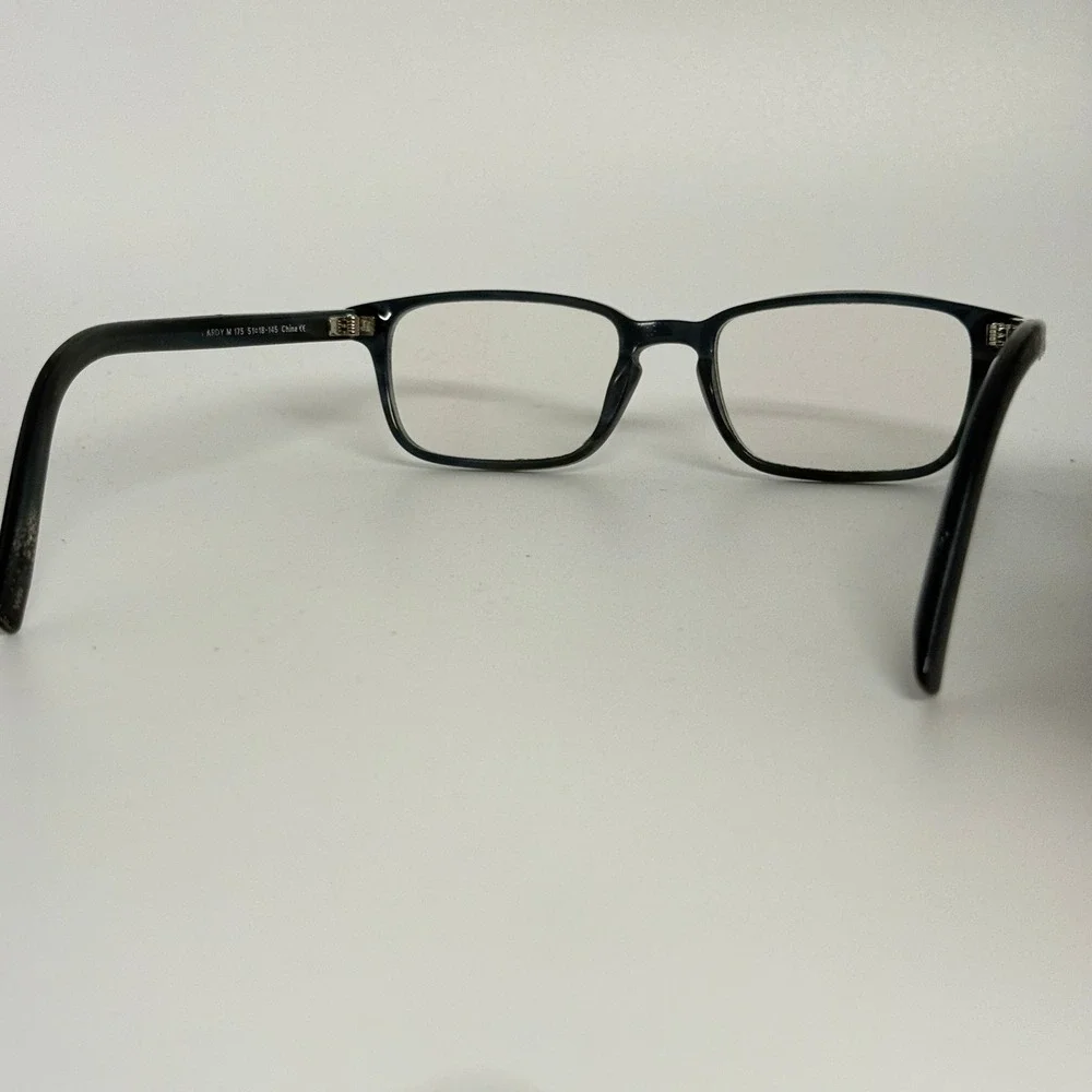 Warby Parker Ardy M 175 Eyeglasses Frames Blue‎ Grey Rectangle 51-18-145